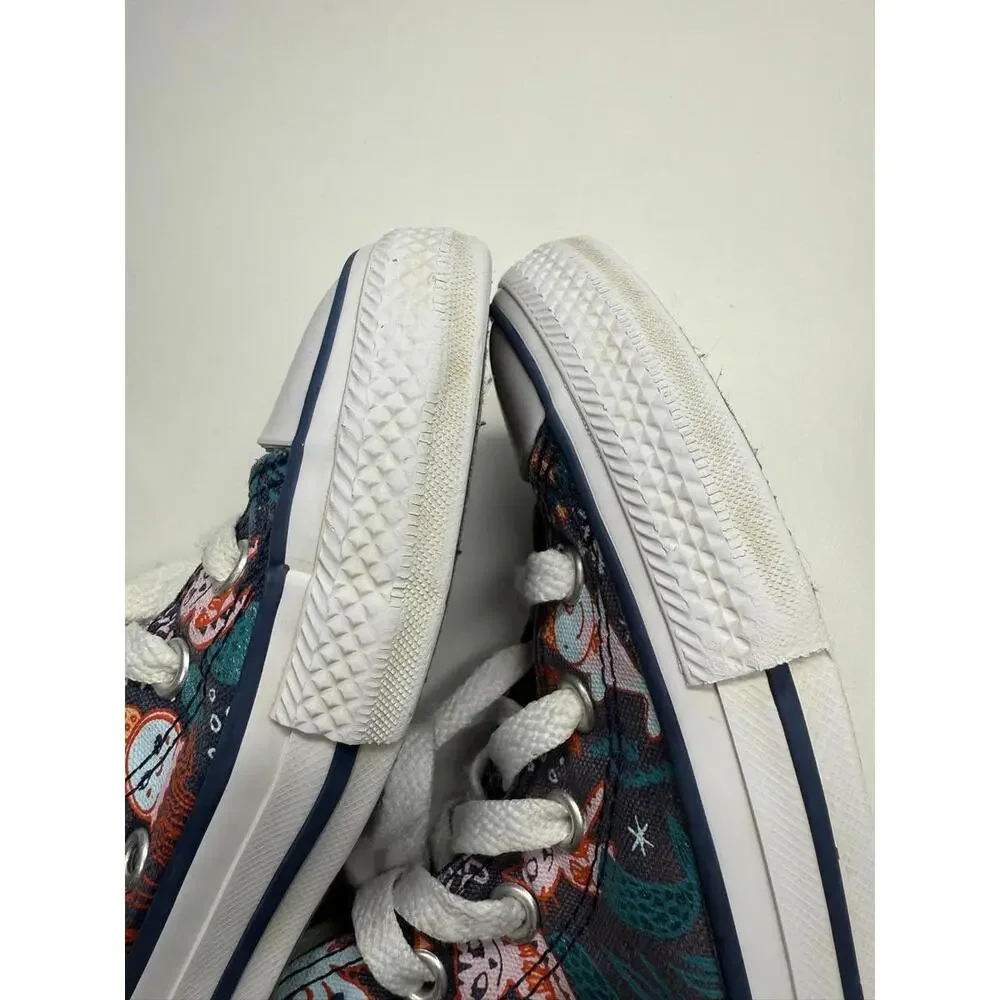 Converse Chuck Taylor All Star Shoes Youth‎ Size 12 High Top Mermaid Print Navy